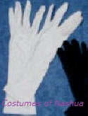 Long Cotton Elbow Length Gloves  3/4 length 13.5