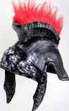 Roman Helmet w/Red Feather Trim