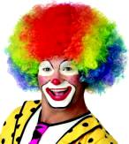 Jumbo Rainbow Curly Clown Wig