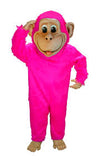 Pink Chimp Mascot Costume