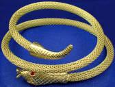 Roman or Egyptian Woven Snake Asp Metal Armband