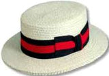 Straw Braid Boater Hat