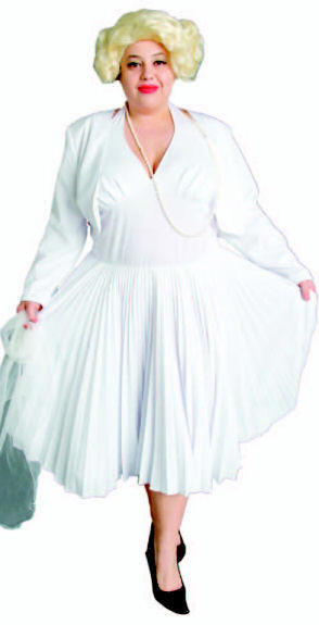 Marilyn Monroe White Halter Dress Costume - Plus Size Marilyn Monroe White Halter Dress Costume - Plus Size