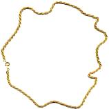 Pimp/Gangster   Gold Metal Chain Necklace 24