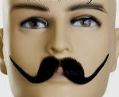 Classic Prussian Style Moustache  100% Human Hair