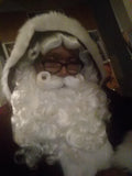 Santa Wig and Beard Set with Separate Mustache / Professional Santa Claus