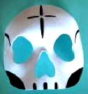 Day of the Dead Mask  Half Face Skull Mask
