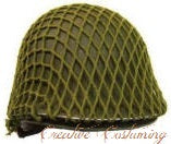 GI Army Helmet  Vintage Style w/Netting