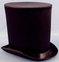 Steampunk/Victorian Top Hat  Satin Coachman