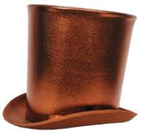 Steampunk Victorian  Satin Coachman Hat   9" Tall