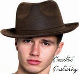 Leatherlike  Gangster Hat