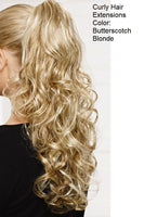 Clearance wigs: Curly Hair Extensions, Butterscotch Blonde