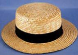 Straw Skimmer Hat / Boater Hat