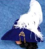 Deluxe Velvet Swashbuckler Hat w/Ostrich Plume or Pirate Hat