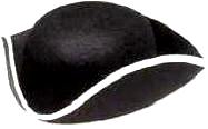Tricorn Hat / Colonial Hat / Permalux
