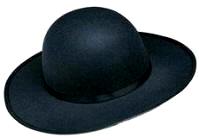 Amish Hat / Padre Hat / Cowboy Utility Hat / 100% Wool Felt