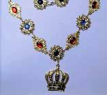 Chain of Office  Crown w/Jewel Stones