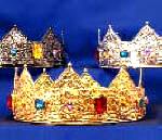 King Crown with  Jewel Stones & Foam Headliner