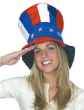 Uncle Sam Top Hat / July 4th Patriotic Light Up Hat