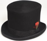 Victorian Top Hat Wool / Dickens / Mad Hatter / Caroler / 6.5