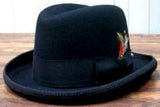 Fedora Hat  Wool Felt w/Hat Band & Feather