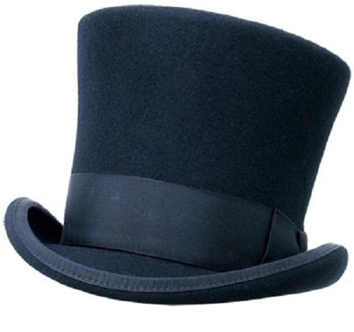 Victorian Top Hat Wool / Dickens / Mad Hatter / Caroler / Wool Felt Flared Top Hat