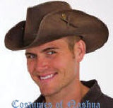 Faux Suede Outback Hat  Australian Bush Hat w/Snaps