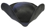 Tricorne Hat Faux Suede Leather / Shapeable Brim