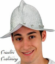 Spanish Conquistador Helmet Metallic Silver