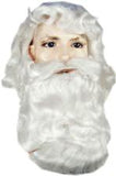 Santa Wig and Beard Set with attached Moustache