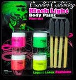 Latex Liquid Black Light  Body Paint Mini-Kit
