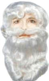 Santa Claus Wig & Beard Set / Washable Bargain Santa Set V3