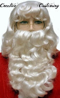 Dlx Santa Claus Wig & Beard Set with XL Wig Size L002EX