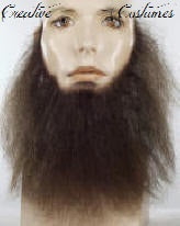 Full Face Beard / 100% Human Hair / 8" Wavy / Professional Quality