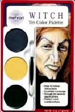 Mehron Tri Color Witch/Goul  Makeup Palette
