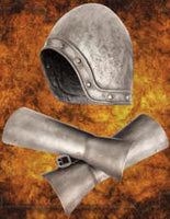Spamalot / French Taunter Helmet With Vambraces / Monty Python and the Holy Grail