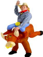Inflatable Bull Rider Illusion Costume