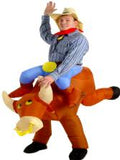 Inflatable Bull Rider Illusion Costume