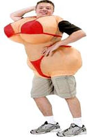 Inflatable Busty Bubble Butt  Illusion Costume