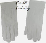 White Nylon Glove - 9