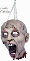 Latex Deadman's Head  w/Metal Chains in Eyelids
