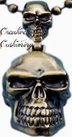 Deluxe Skull Necklace - Gold