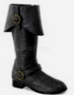 Pirate Boot / Caribbean Cuffed Knee Child Boot