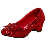 Wizard of Oz Dorothy Shoes / Red Sequin / Child Size