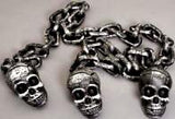 77" Jumbo Chain w/Skulls - Plastic
