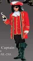 Captain Hook Costume / Red Captain Pirate / Rental Only