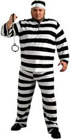 Convict Man Costume - Plus Size