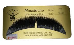 Gentlemen's Moustache /  Basic Character Mustache / 100% Human Hair / Professional Quality