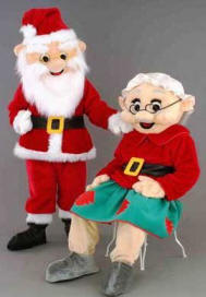 Mr. & Mrs. Santa Claus Mascot Costume