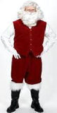 Santa Velvet Vest with Buttons